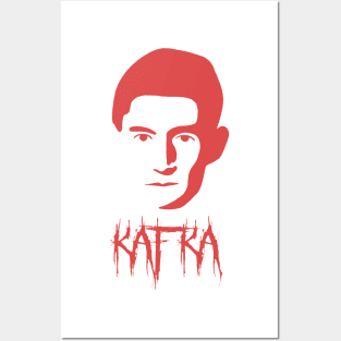 Franz Kafka Metal Font - German Literature Author Posters and Art